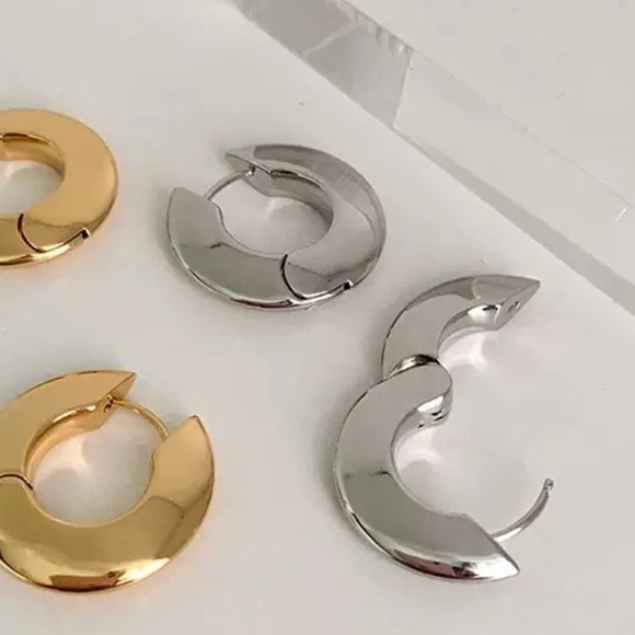 WGP Round Hoop Earrings - Picture 5 of 9